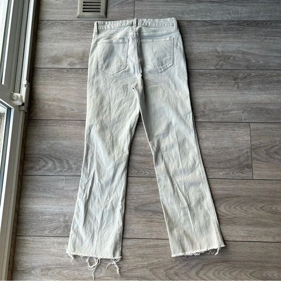 Joe’s High Rise Raw Hem Cropped Jeans  in Grey - Picture 11 of 12